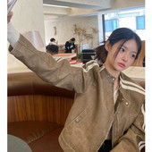 Jachetă scurtă de piele Zevity Y2k The New Sweet Cool Style Retro Leisure American Toamna Femei Mantoane Jachete Îmbrăcăminte pentru femei