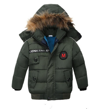 Dječji novi kaput 2020. Jesen Zima Debela jakna za dječake Dječja gornja odjeća s kapuljačom za grijanje Odjeća za bebe 2 3 4 godine