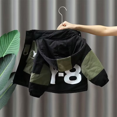 NOVE dječje parke, zimska jakna s kapuljačom za dječake, zimski gornji kaput, dječji topli debeli, baršunasti kaputi s kapuljačom, kauzalna vanjska odjeća