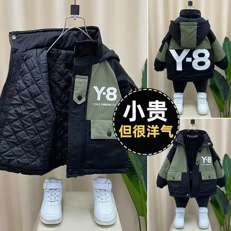 NOVE dječje parke, zimska jakna s kapuljačom za dječake, zimski gornji kaput, dječji topli debeli, baršunasti kaputi s kapuljačom, kauzalna vanjska odjeća