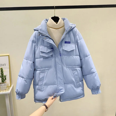 2023. gada jaunais Parkas sieviešu ziemas jaka ar kapuci, bieza silta kokvilnas polsterēta parka ikdienas pamata mētelis sieviešu sniega mētelis Virsdrēbes