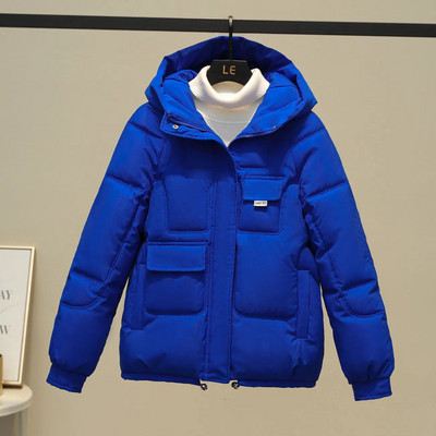 Jachetă de iarnă pentru femei 2023 Parka nouă, cu glugă, jachete calde, îmbrăcăminte, ocazională, din bumbac, căptușită, îmbrăcăminte pentru femei