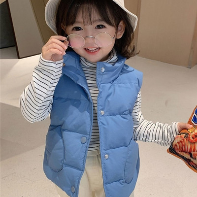Vestă din bumbac cu puf pentru copii, toamnă iarnă, îmbrăcăminte în stil străin 2022, noi, băieți, fete, groasă, caldă, din bumbac, vestă pentru bebeluși.
