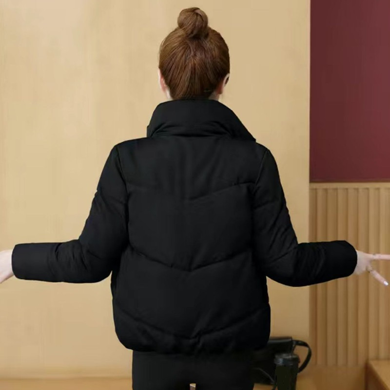 2022, jachetă de iarnă, din bumbac, pentru femei, haină scurtă pentru student, adolescente, fete, îmbrăcăminte căptușită din bumbac, parka cu mânecă lungă, îmbrăcăminte exterioară