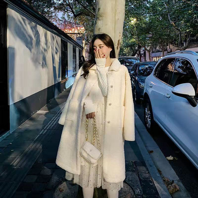 Toamnă și iarnă 2022, haină nouă, ușoară, de lux, cu lungime medie, pentru femei, îngroșată, lejeră și subțire, haină de tip boutique.