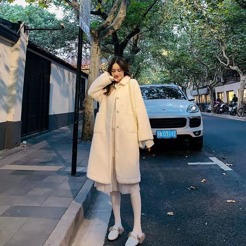 Toamnă și iarnă 2022, haină nouă, ușoară, de lux, cu lungime medie, pentru femei, îngroșată, lejeră și subțire, haină de tip boutique.