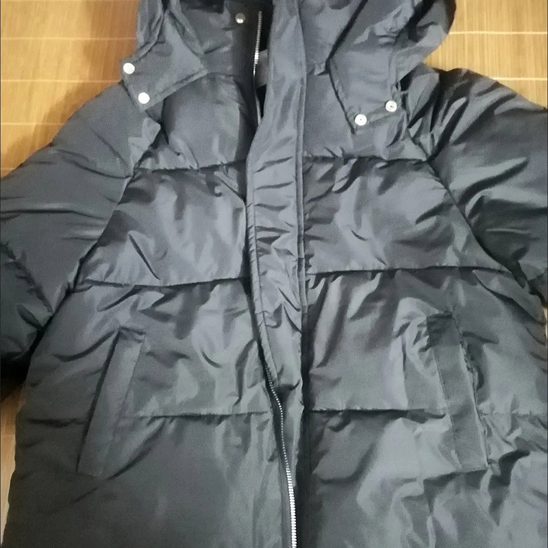 Parka cu glugă, solidă, îngroșată, iarnă, rezistentă la vânt, din bumbac, căptușită, pentru femei coreene, elegante, cu mâneci lungi, jachete scurte de pâine