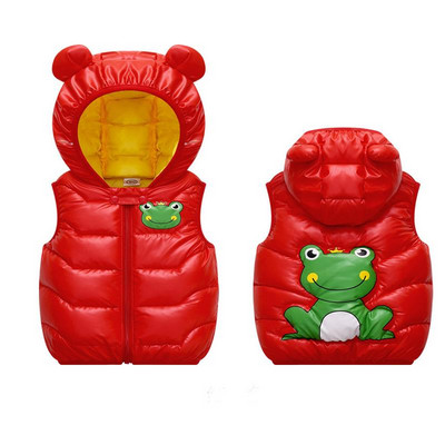 2023, toamnă iarnă, vestă pentru bebeluși, cu glugă, imprimare, dragoste pentru copil, băiat, fată, ține cald, jachetă fără mâneci pentru copii, vestă pentru copii