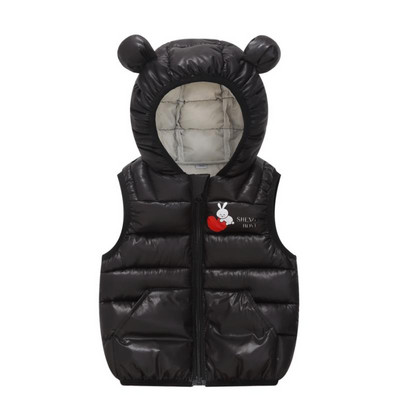 2023, toamnă iarnă, vestă pentru bebeluși, cu glugă, imprimare, dragoste pentru copil, băiat, fată, ține cald, jachetă fără mâneci pentru copii, vestă pentru copii