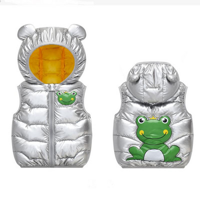 2023, toamnă iarnă, vestă pentru bebeluși, cu glugă, imprimare, dragoste pentru copil, băiat, fată, ține cald, jachetă fără mâneci pentru copii, vestă pentru copii