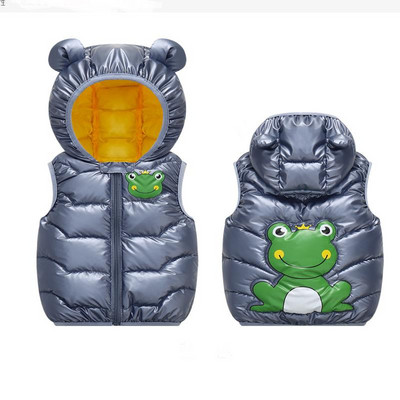 2023, toamnă iarnă, vestă pentru bebeluși, cu glugă, imprimare, dragoste pentru copil, băiat, fată, ține cald, jachetă fără mâneci pentru copii, vestă pentru copii