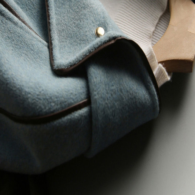 haină cu glugă, cu mâneci lungi, haină de lână de lungime medie, tendință feminină, paltoane de iarnă pentru femei, trench stil coreean