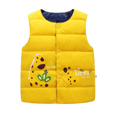 Meiteņu mazuļi Zēni Plānas Vestes Mēteļi Bērnu Drēbes Dūnu Jaka Bērnu Zīdaiņu Bērnu Vestes Multfilma Ziemas Rudens Veste Virsdrēbes