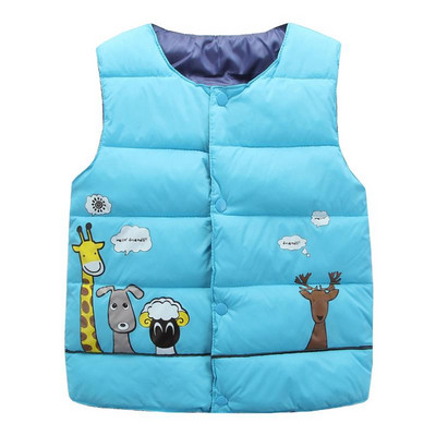 Meiteņu mazuļi Zēni Plānas Vestes Mēteļi Bērnu Drēbes Dūnu Jaka Bērnu Zīdaiņu Bērnu Vestes Multfilma Ziemas Rudens Veste Virsdrēbes