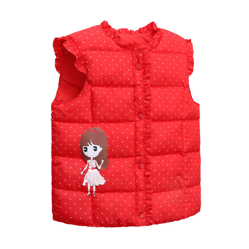 Vestă pentru copii de toamnă, haină de fetiță, 2021, la modă nouă, paltoane pentru fete, cardigan cald, jachetă cu puf, veste fără mâneci, îmbrăcăminte exterioară pentru copii