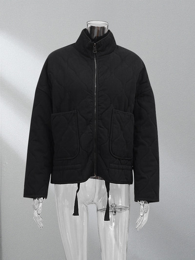 Moteriškas, laisvas, laisvas medvilninis paltas, laisvalaikis ilgomis rankovėmis, kišeninis, 2023 m. rudens, žiemos moteriškas šiltas viršutinis drabužis