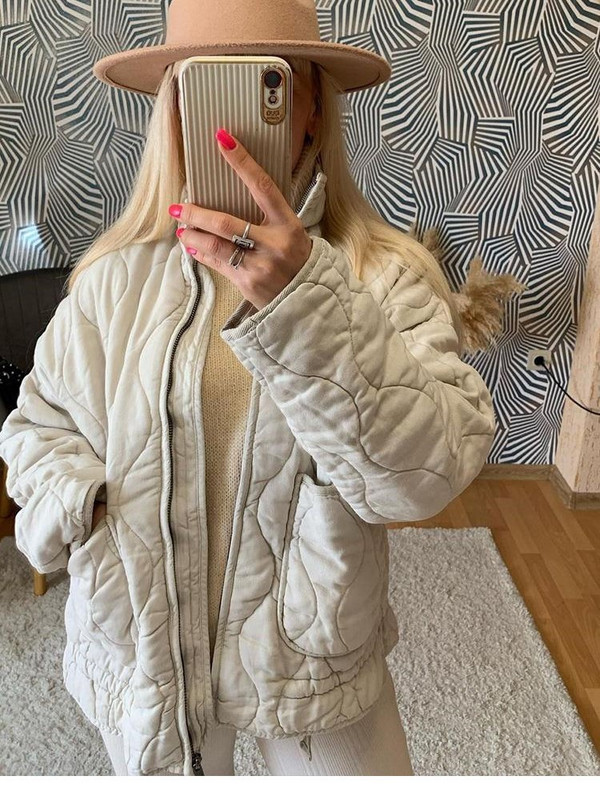 Moteriškas, laisvas, laisvas medvilninis paltas, laisvalaikis ilgomis rankovėmis, kišeninis, 2023 m. rudens, žiemos moteriškas šiltas viršutinis drabužis