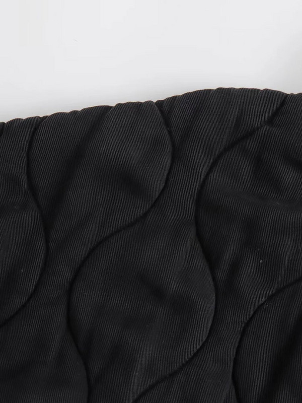 Nlzgmsj TRAF Prevelike ženske parke 2023. Zimske parke dugih rukava s velikim džepovima, labava prošivena podstavljena jakna Ženski kratki top pamučni kaput