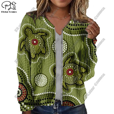 Nova ženska jakna s 3D tiskanim aboridžinskim uzorkom i teksturom s retro plemenskim uzorkom ležeran, autentični kratki kaput Y-3