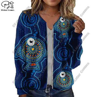 Nova ženska jakna s 3D tiskanim aboridžinskim uzorkom i teksturom s retro plemenskim uzorkom ležeran, autentični kratki kaput Y-3