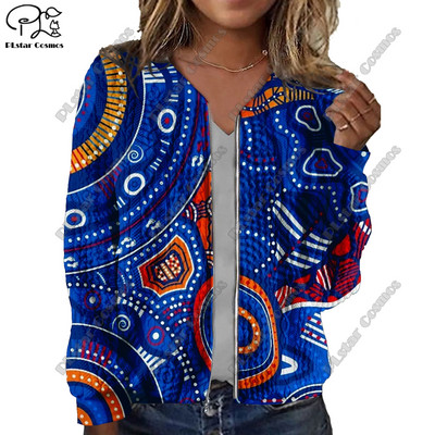 Nova ženska jakna s 3D tiskanim aboridžinskim uzorkom i teksturom s retro plemenskim uzorkom ležeran, autentični kratki kaput Y-3