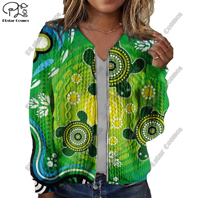 Nova ženska jakna s 3D tiskanim aboridžinskim uzorkom i teksturom s retro plemenskim uzorkom ležeran, autentični kratki kaput Y-3