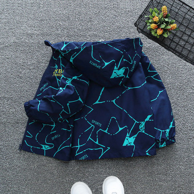 Modne jakne za dječake Proljeće Jesen Dječja kamuflažna gornja odjeća s kapuljačom i tankim patentnim zatvaračem za djecu 2-6 godina Vjetrovke Odjeća