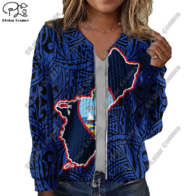 Nova ženska jakna s 3D printanom aboridžinskom serijom s otisnutim plemenskim uzorkom, ležerna, autentična ženska jakna Y-5