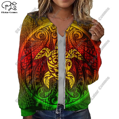 Nova ženska jakna s 3D printanom aboridžinskom serijom s otisnutim plemenskim uzorkom, ležerna, autentična ženska jakna Y-5