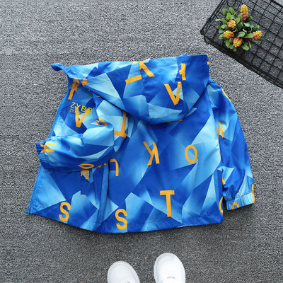 Jachetă pentru copii de primăvară Toamnă, primăvară, băieți, îmbrăcăminte exterioară pentru copii, paltoane, jachetă de culoare cu litere, îmbrăcăminte pentru copii, pentru băieți.