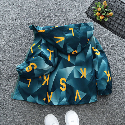 Jachetă pentru copii de primăvară Toamnă, primăvară, băieți, îmbrăcăminte exterioară pentru copii, paltoane, jachetă de culoare cu litere, îmbrăcăminte pentru copii, pentru băieți.