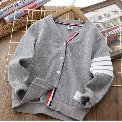 Palton cardigan băieți Primăvară și toamnă Copii medii și mari Nou Casual Top Coreeană Super Hot Tricoturi Stil occidental