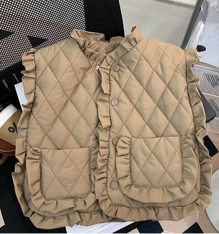 RiniLucia 2023. Proljeće Dječaci Djevojčice Jakne s prslukom Djevojčice Jesen Zima Prsluk Odjeća Pamučna gornja odjeća bez rukava Dječji kaput