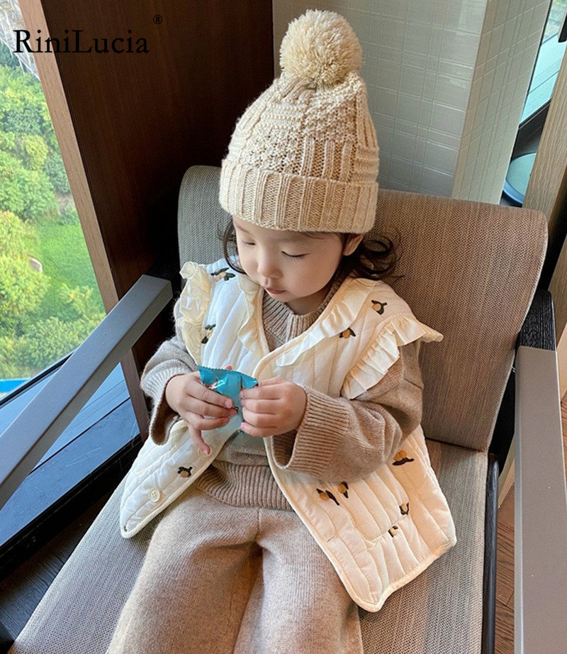 RiniLucia 2023. Proljeće Dječaci Djevojčice Jakne s prslukom Djevojčice Jesen Zima Prsluk Odjeća Pamučna gornja odjeća bez rukava Dječji kaput