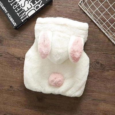 Slatki zec Plišani prsluk od umjetnog krzna za djevojčice Proljeće Jesen Kaput za novorođenče Jakna s kapuljačom Dječja odjeća za malu djecu Ležerna odjeća