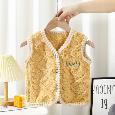 Jauns dizains Bērnu vilnas veste mēteļi V veida kakla izgriezumā Moderns, moderns, biezs, silts āra apģērbs Maziem zēniem ikdienišķs, brīvs, mīksts jaciņš