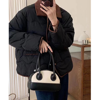 Korejska verzija lagane pamučne jakne na rever Ženska ležerna pamučna jakna kratkog dijela Ženska zimska ženska odjeća