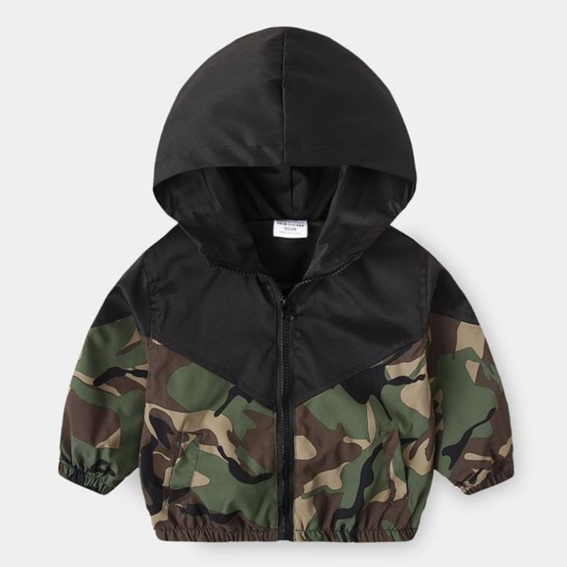 2020, nova jakna za dječake, proljeće i jesen, dječja kamuflažna jakna s kapuljačom, vodootporna kabanica za dječaka, dječja odjeća od 2 do 10 godina