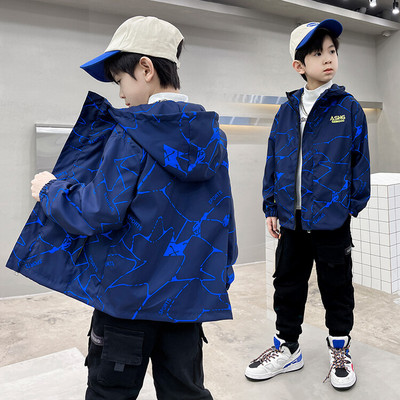 Djeca Dječaci Jesen Topla majica s kapuljačom Jakne Gornja odjeća Hoodies Ležerni kaput za dječake Vodootporan dugih rukava 100% pamuk