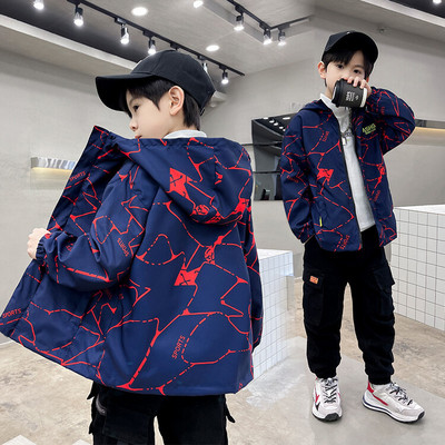 Djeca Dječaci Jesen Topla majica s kapuljačom Jakne Gornja odjeća Hoodies Ležerni kaput za dječake Vodootporan dugih rukava 100% pamuk