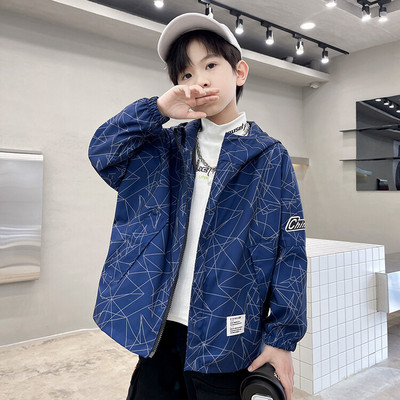 Djeca Dječaci Jesen Topla majica s kapuljačom Jakne Gornja odjeća Hoodies Ležerni kaput za dječake Vodootporan dugih rukava 100% pamuk