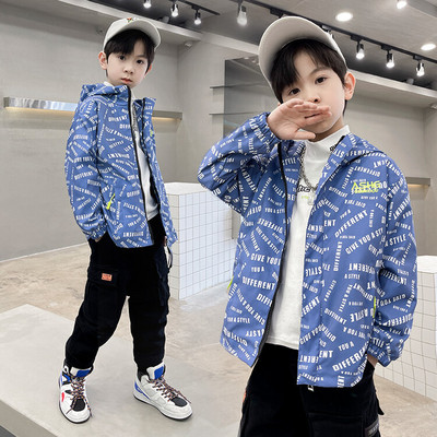 Djeca Dječaci Jesen Topla majica s kapuljačom Jakne Gornja odjeća Hoodies Ležerni kaput za dječake Vodootporan dugih rukava 100% pamuk