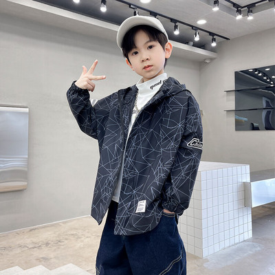 Djeca Dječaci Jesen Topla majica s kapuljačom Jakne Gornja odjeća Hoodies Ležerni kaput za dječake Vodootporan dugih rukava 100% pamuk