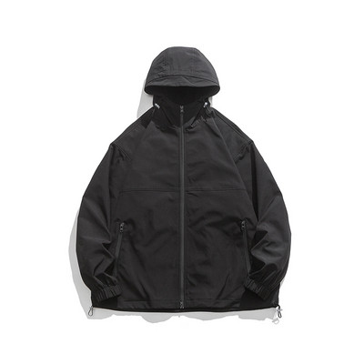 Pavasara āra pārgājienu ūdensnecaurlaidīga pāra jaka sērija, cieta vēja necaurlaidīga jaka ar kapuci, sporta apģērbs sievietēm