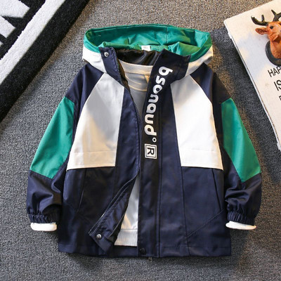 Nove kaputi za dječake proljeće jesen Dječje jakne Tinejdžerske vjetrovke s kapuljačom i džepom Gornja dječja odjeća s patentnim zatvaračem Odjeća za bebe 5-14 godina