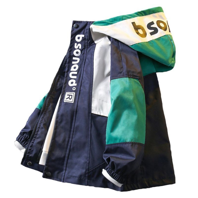 Nove kaputi za dječake proljeće jesen Dječje jakne Tinejdžerske vjetrovke s kapuljačom i džepom Gornja dječja odjeća s patentnim zatvaračem Odjeća za bebe 5-14 godina