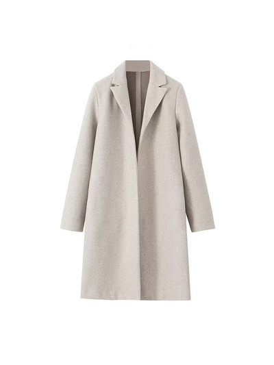 PB&ZA Ženski novi modni tekstilni kaput Kaput Vintage kardigan dugih rukava Široki univerzalni, ležerna ženska gornja odjeća Chic kaput