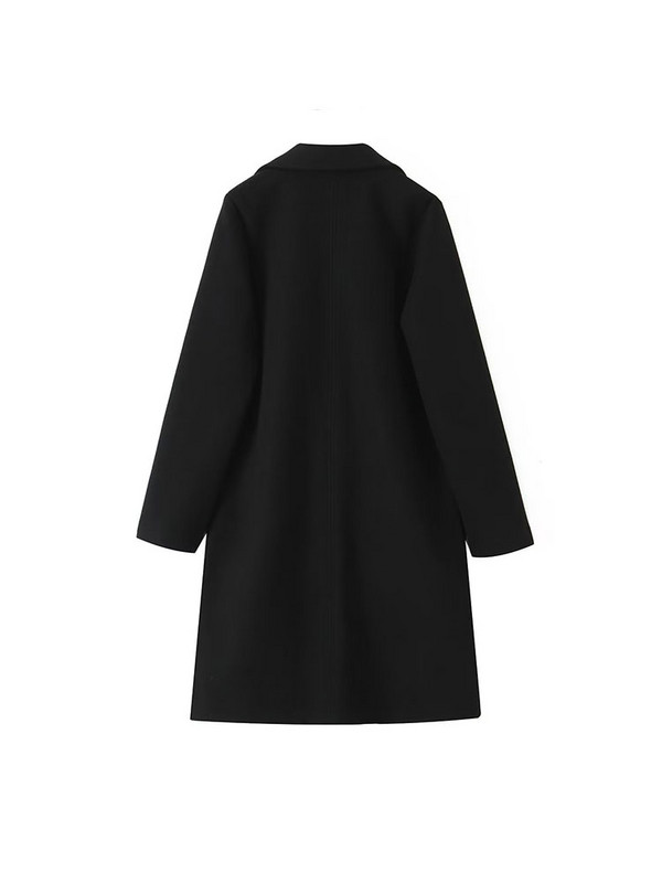 PB&ZA Ženski novi modni tekstilni kaput Kaput Vintage kardigan dugih rukava Široki univerzalni, ležerna ženska gornja odjeća Chic kaput