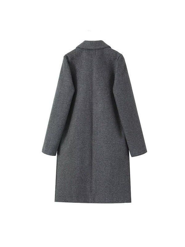 PB&ZA Ženski novi modni tekstilni kaput Kaput Vintage kardigan dugih rukava Široki univerzalni, ležerna ženska gornja odjeća Chic kaput