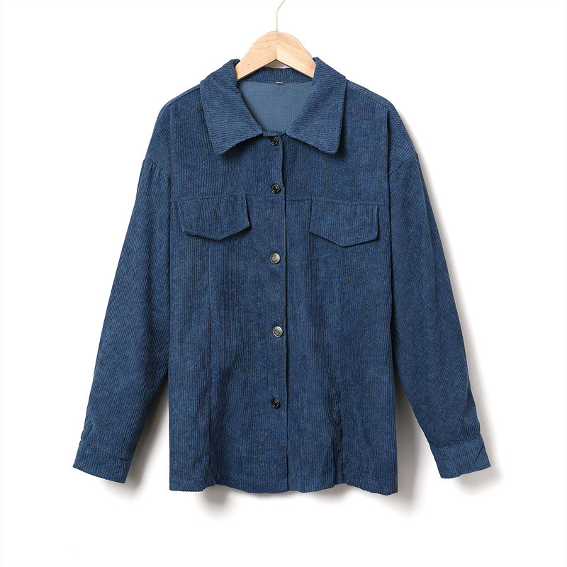 2023, primăvară toamnă, jachetă din velur, haină pentru femei, stil cămașă, îmbrăcăminte exterioară cu un singur piept, îmbrăcăminte de stradă, bluze lejere casual